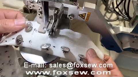 Automatic Shank Button Attaching Machine