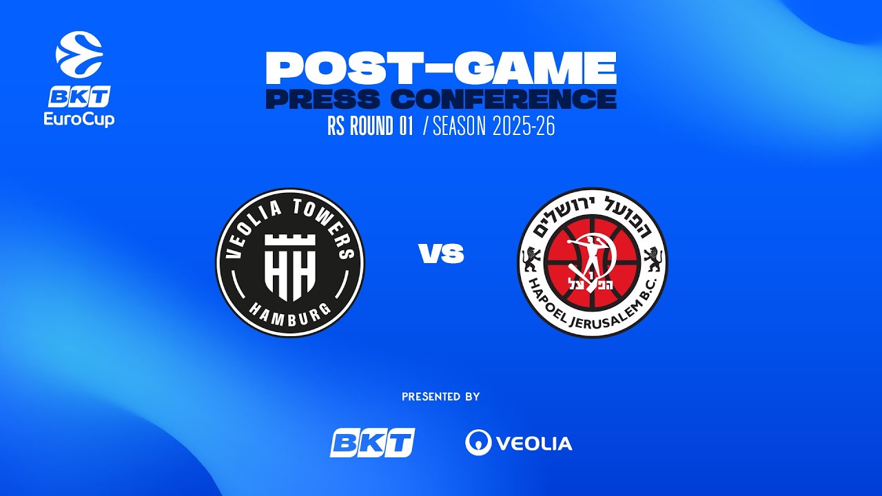 Pressekonferenz: Veolia Towers Hamburg vs Hapoel Bank Yahav Jerusalem