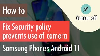 How to fix error Security Policy Prevents Use Of Camera