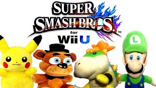 Pikachu, Freddy, Bowser Jr And Luigi Play Super Smash Bros Wii U