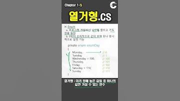 C# 강의 Winform) S5. Enum(열거형)