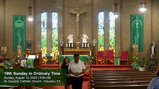 English: 19th Sunday in Ordinary Time | August 10, 2025 | 8:00 AM