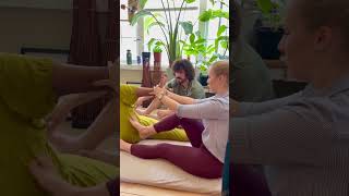 Hamstring Attachment Pin and Pull - Couples Thai Massage