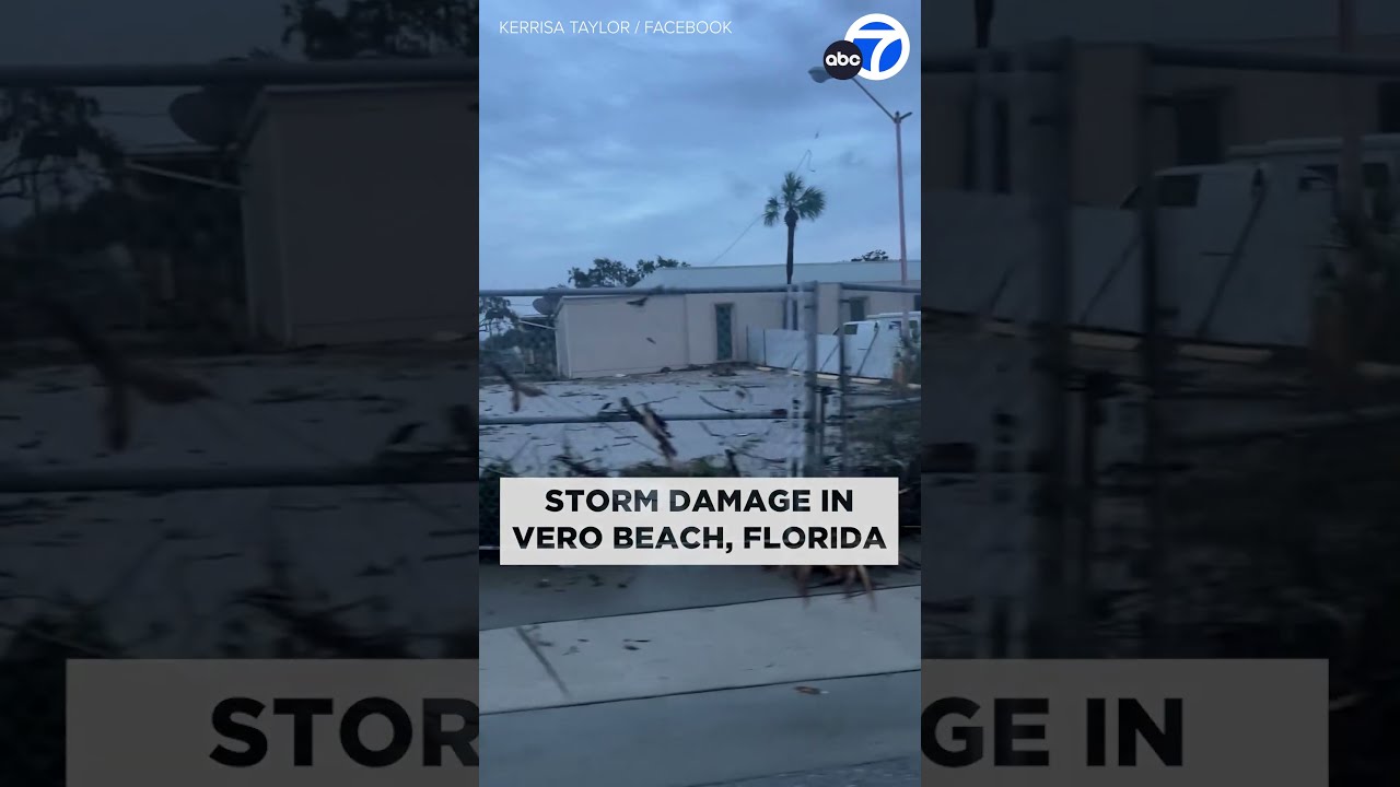 Hurricane Milton causes severe storm damage at Vero Beach, Fla.