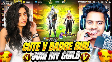💗 Cute V Badge Girl Joined My Guild 😳🔥
