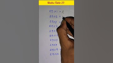 Math table 29 #shorttrick #shortsfeed #maths