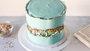 How to Make this Trendy Sprinkle Fault Line Cake