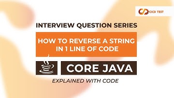Reverse a String in 1 Line of Code! | Core Java | Interview Question #corejava #interviewquestions