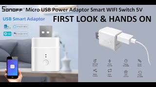 Sonoff Micro USB WIFI Switch 5V | Sonoff Micro USB Wireless Adapter | Smart USB 5V - YouTube