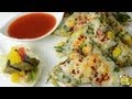 Corn Spinach cheese Toast  - By Vahchef @ vahrehvah.com
