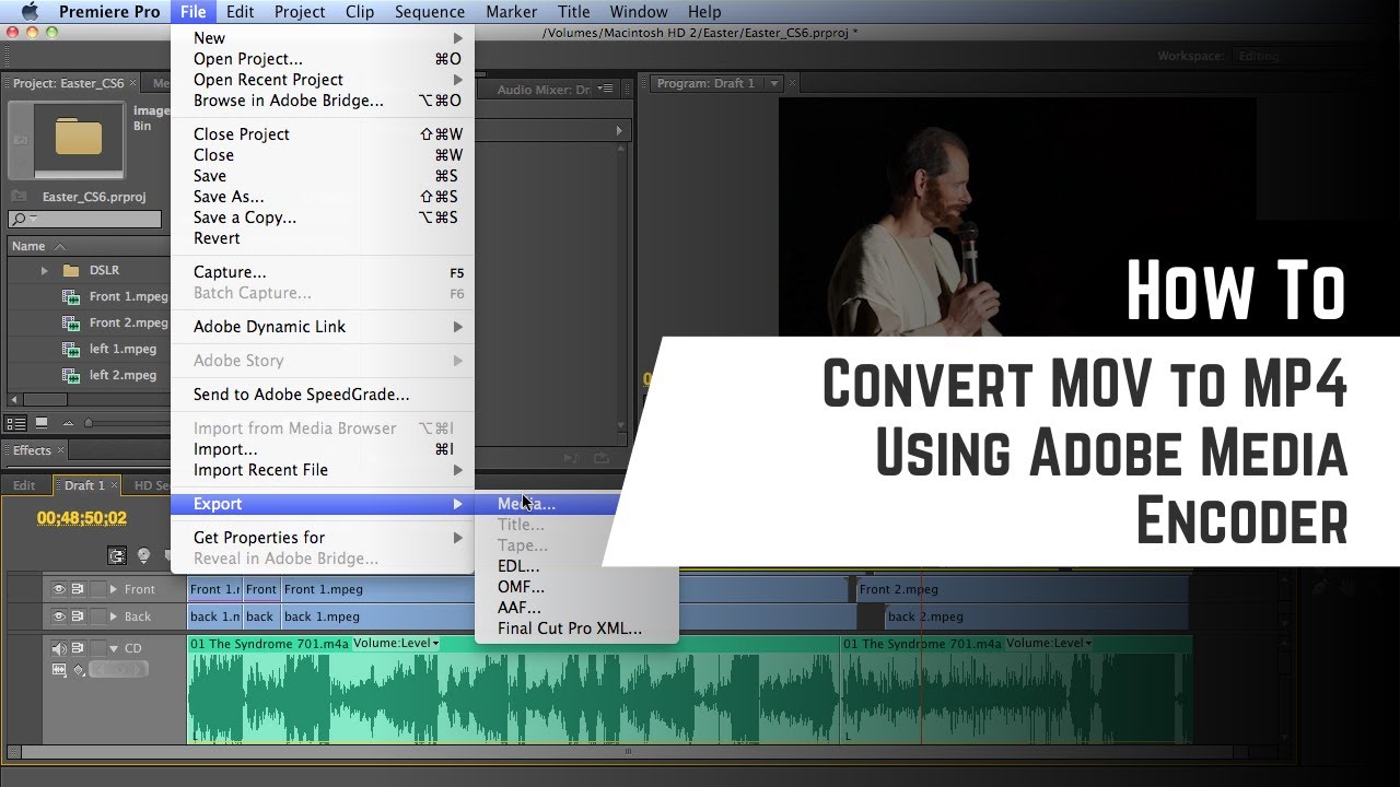 Converting MOV to MP4 Using Adobe Media Encoder – Short Guide - YouTube