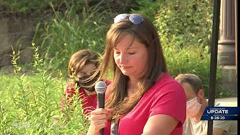 Teachers' Rally as School Board Approves Plans for Fall