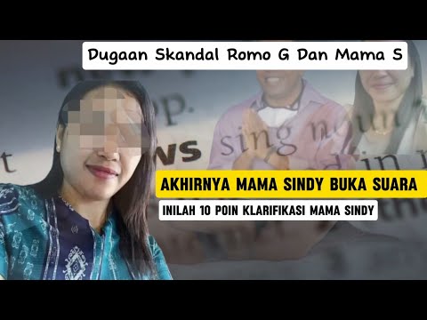 Klarifikasi Mama Sindy Terkait Dugaan Perselingkuhan Romo G Dan Mama Sindy
