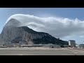 Rock of Gibraltar - Banner Cloud timelapse (Levanter Cloud, looped 11x, Met Office Gibralter, Aug24)