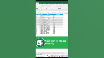 Cách chèn cột sao cho đúng