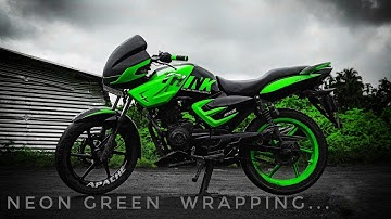 Tvs Apache RTR wrap|| vinyl wrapping | bike modification || MANNIMIZE WRAPS