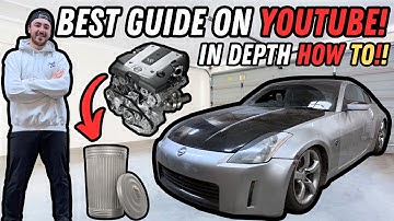 How To Pull a Nissan 350Z Engine!! (Step By Step)