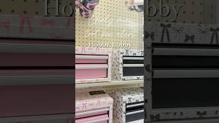 🎀Girly Mini tool box alert great to storage most used stationery @hobbylobby #storage #toolbox