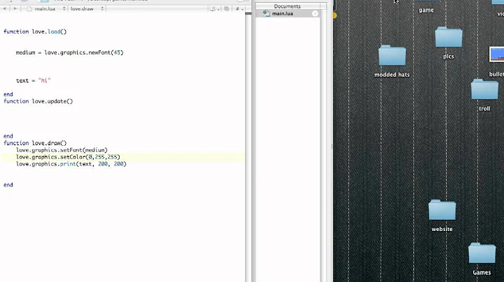 Love2d Tutorial #3 Images!