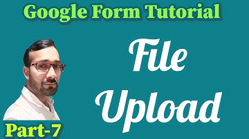 To add a file upload question to a Google Form | File Upload to a Google Form