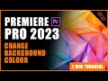 How to add a colour background in Premiere Pro