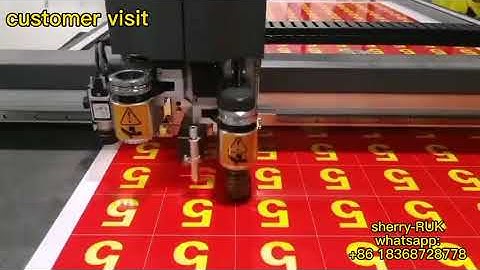 RUK Customer visit-RUK MTC06 model digital cutting machine sign print
