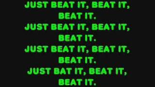 Video thumbnail of "Fall Out Boy- Beat It (lyrics)"