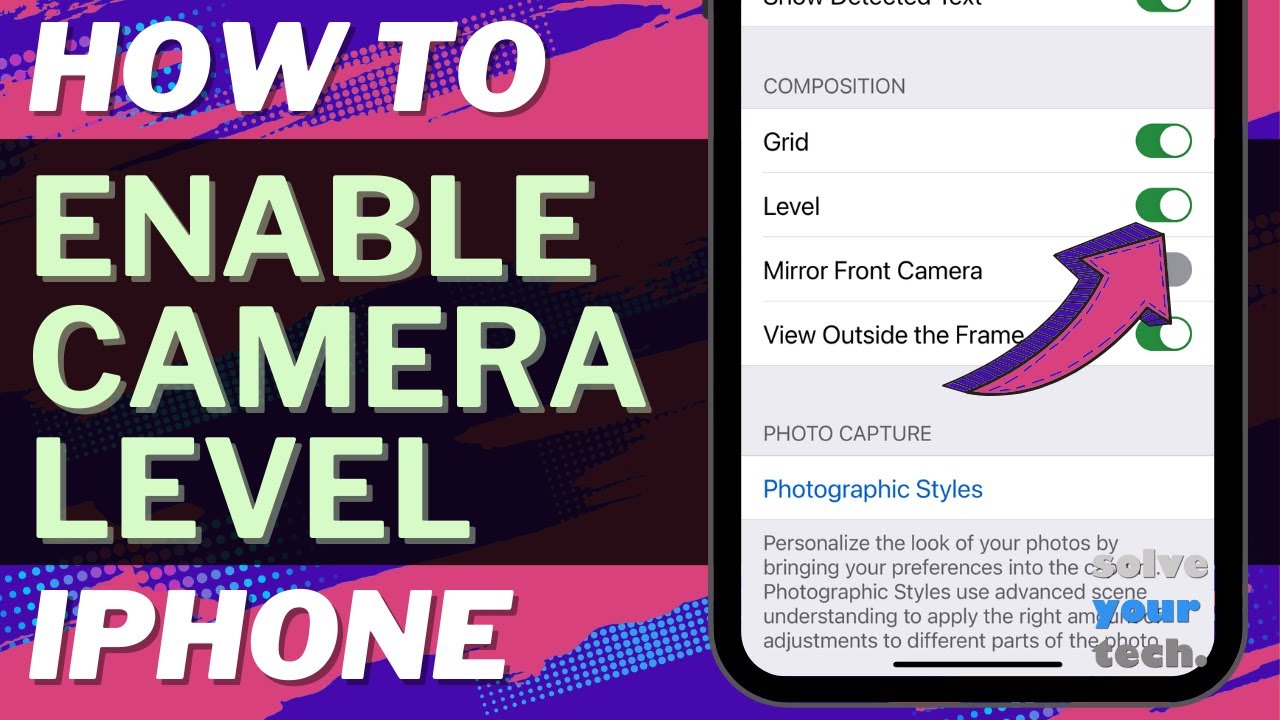 iOS 17 How to Enable Camera Level on iPhone YouTube