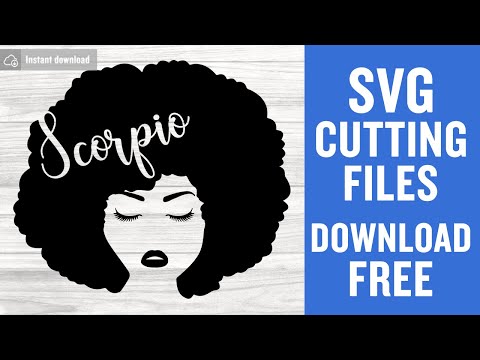 Scorpio Zodiac Svg Free Cutting Files for Silhouette Instant Download