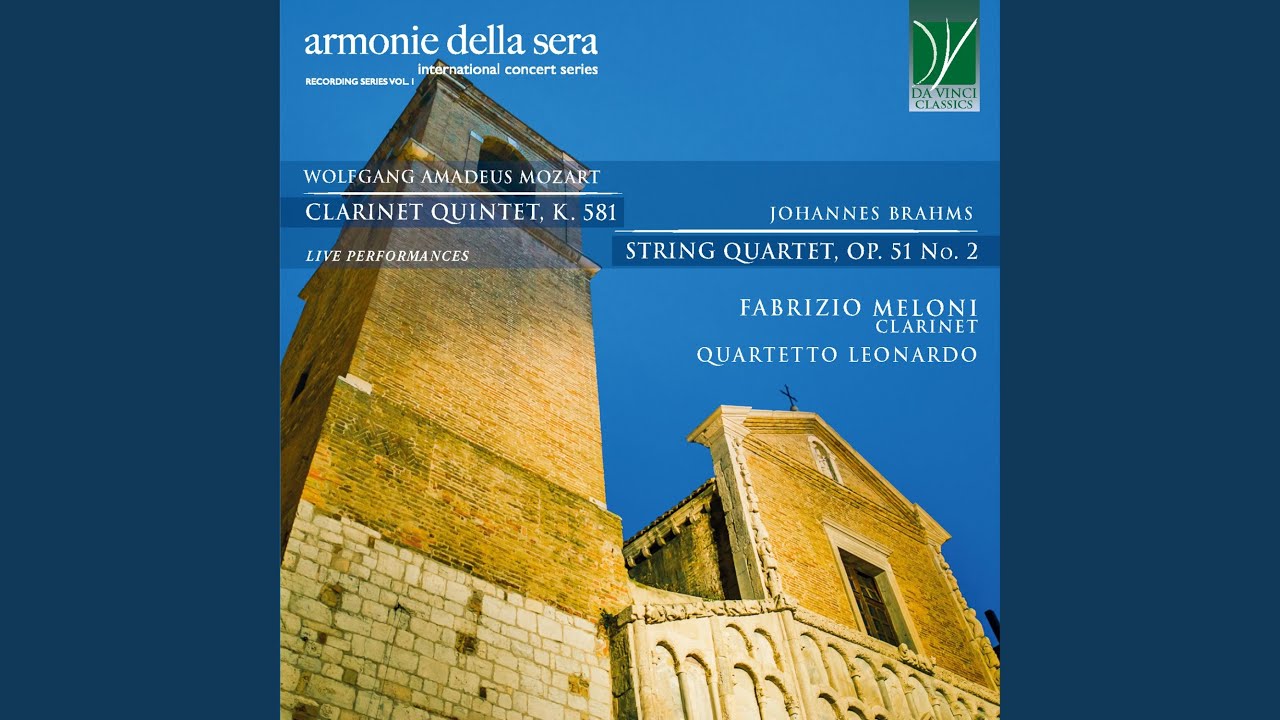 Guarda Clarinet Quintet in A Major, Op. 108, K. 581: IV. Allegretto con variazioni su YouTube