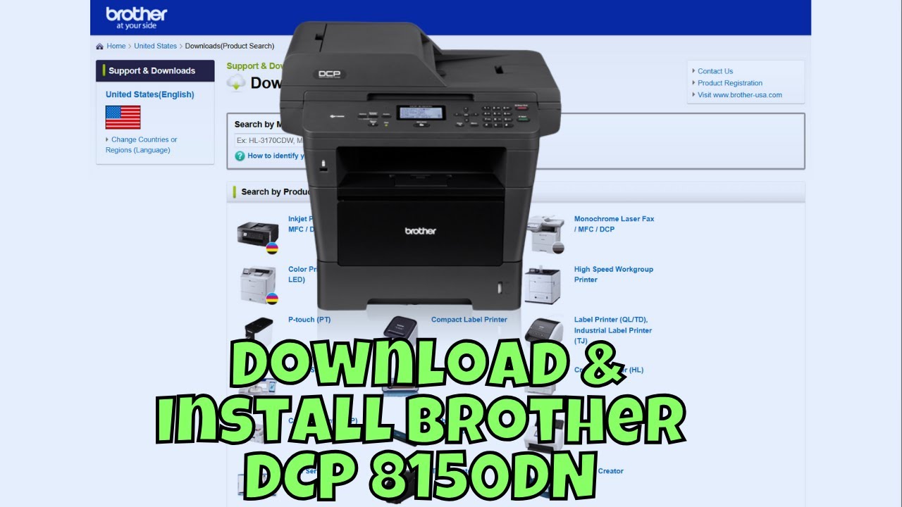 How To Setup Brother DCP 8150DN Printer Driver in Windows || Printer Driver Installation