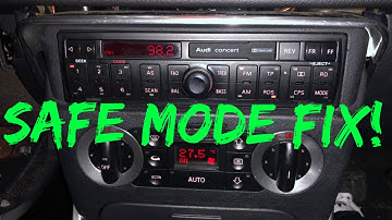 How To: Fix Safe Mode On Audi TT Stereo / Radio 2001