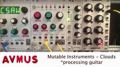 Mutable Instruments Clouds processing guitar