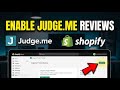 How to enable Judge.me for product reviews on Shopify - Quick Tutorial