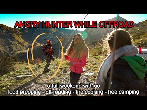 WE GOT BUGGED BY HUNTERS WHEN OFF-ROAD (Food Prep | Defender Offroad | Fire Cooking | Free Camping)