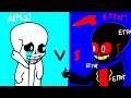 Error!Sans vs Alpha!Sans(animation)(animation already complete)