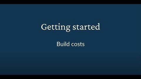 Adding build costs in Aprao