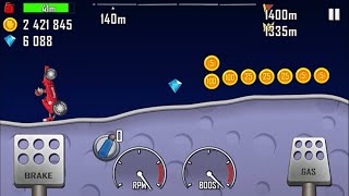 Hill Climb Racing  | MOON | RACE CAR Gameplay screenshot 2