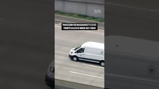Procession for Massachusetts State Trooper killed in wrong-way crash in Lynnfield