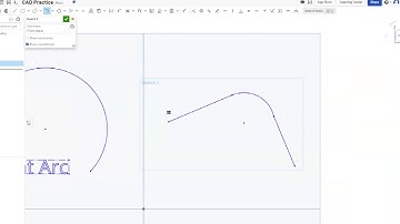 OnShape CAD Practice 3: Sketch Arc