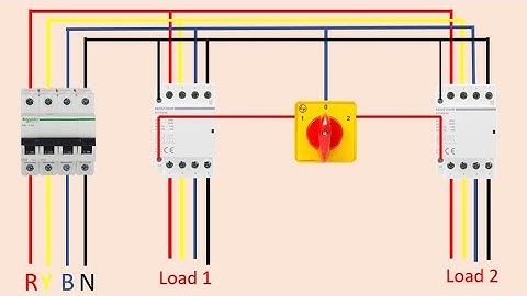 Modular contactor wiring diagram 3 phase | Modular contactor connection diagram