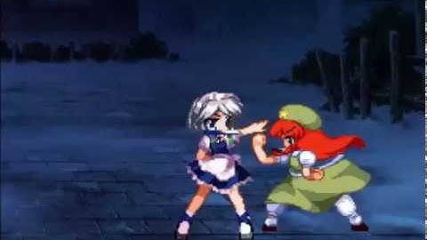 Sakuya Izayoi Vs Hong Meiling (newbie Animation)