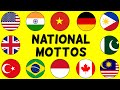 NATIONAL MOTTOS of Countries from Around the World