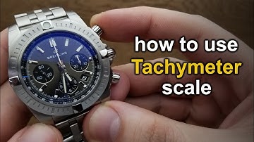 How to use Tacyhmeter scale on a watch