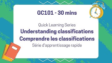 GC101- Understanding classifications