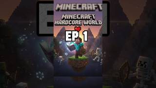 Minecraft Hardcore Series || Ep-1 ⛏️ #shorts #minecraft #hardcore