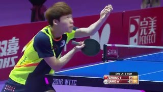 2016 WTTTC MT-SF CHN-KOR (3) Zhang Jike - Jang Woojin (full match|short form in HD) by Jesper Steffensen 45,468 views 8 years ago 11 minutes, 47 seconds