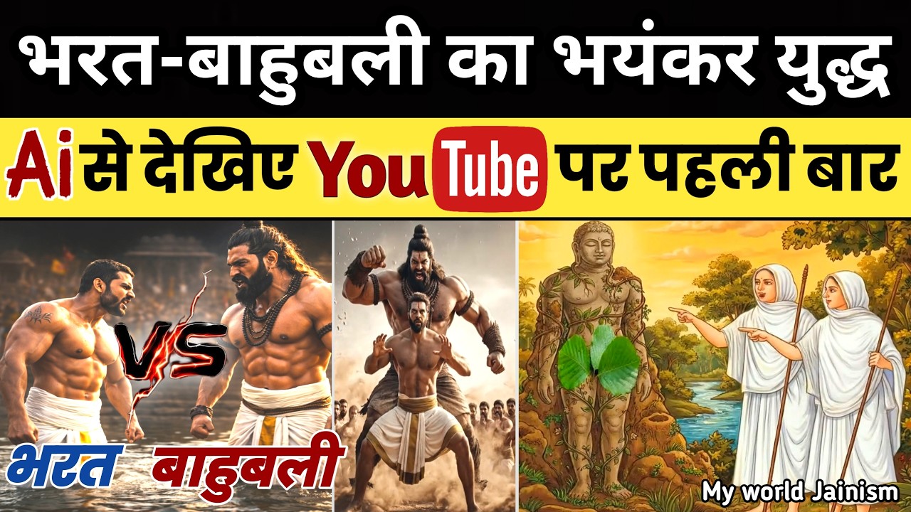 जैन सम्राट भरत और बाहुबली का वास्तविक युद्ध देखिए पहली बार | Bharat vs Bahubali Real Yudh Jain Story