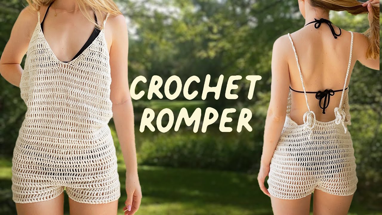 crochet romper tutorial  easy & beginner friendly! 