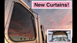 Airstream Life: New Curtains, Window Treatments & Life Updates